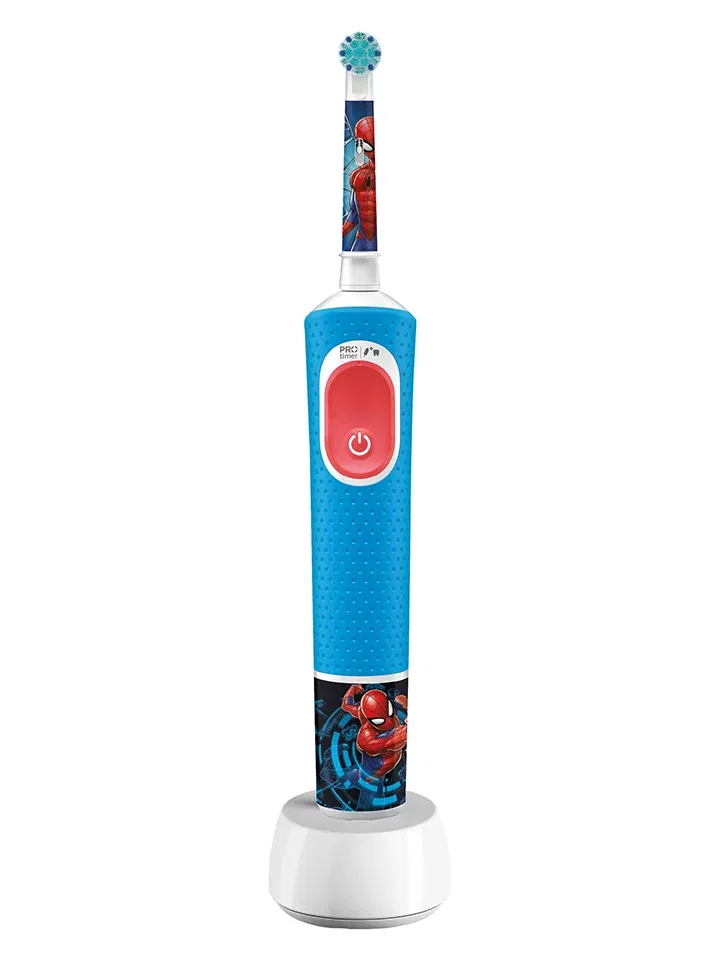 Электрическая зубная щетка Spiderman Oral-B голубой — фото 2