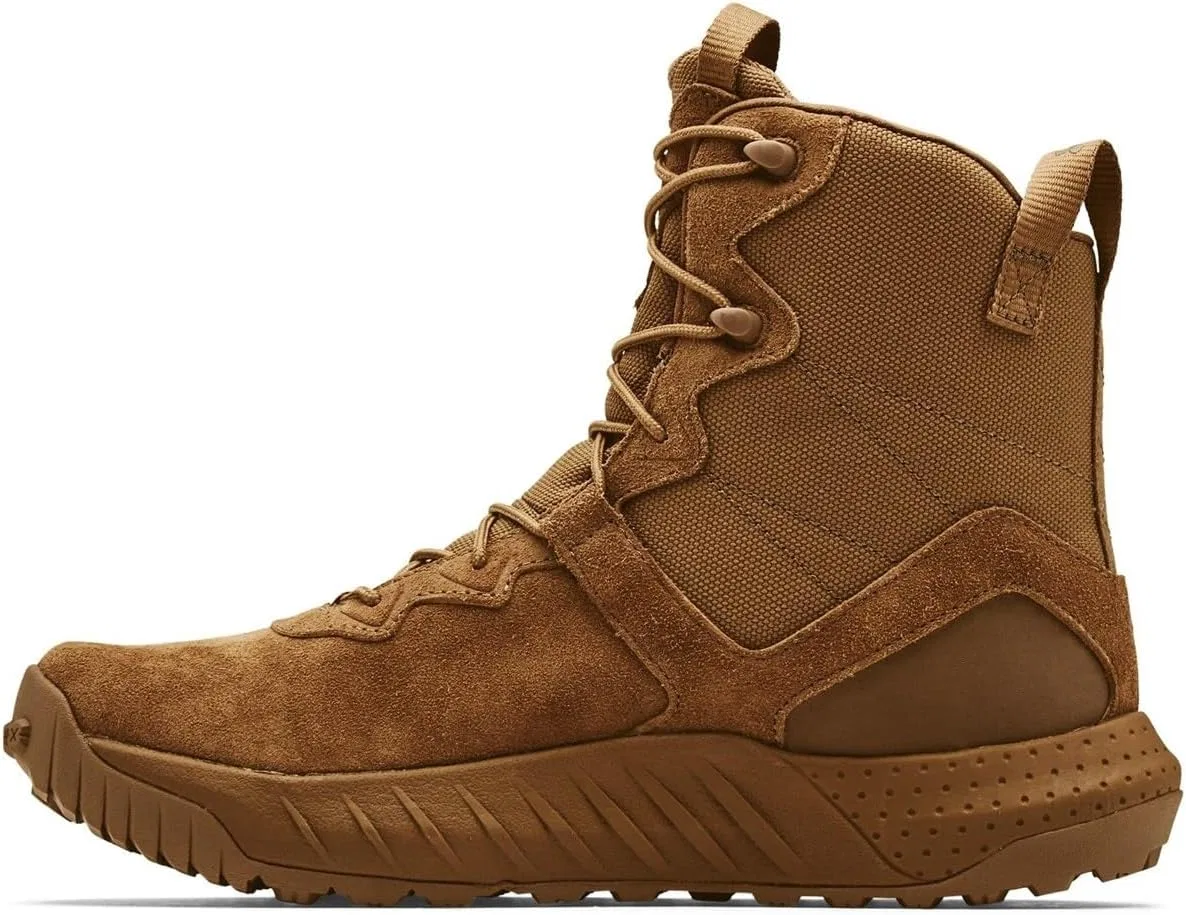 Мужские кожаные военные и тактические ботинки Under Armour Micro G Valsetz, Brown — фото 2