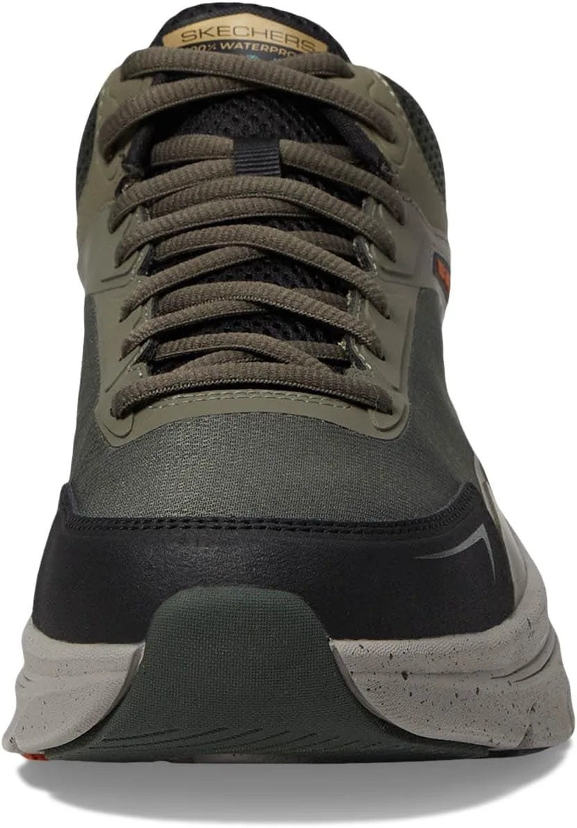 Мужские кроссовки Skechers D'lux Walker 2.0 Grailo водонепроницаемые, оливковый/оранжевый — фото 3