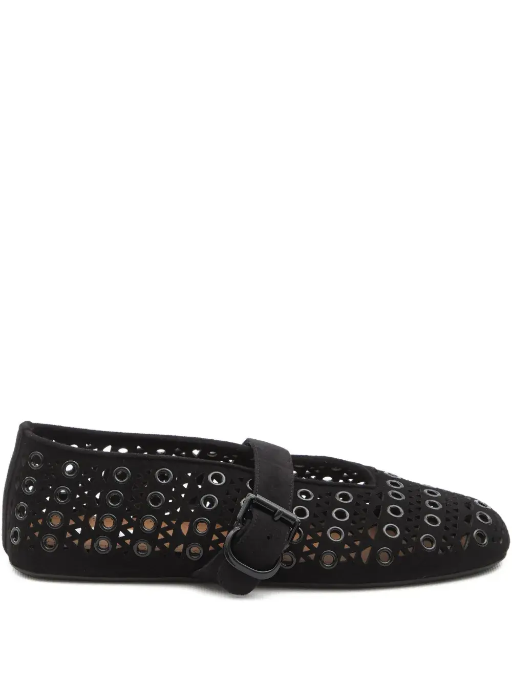 Балетки с люверсами Alaïa, черный