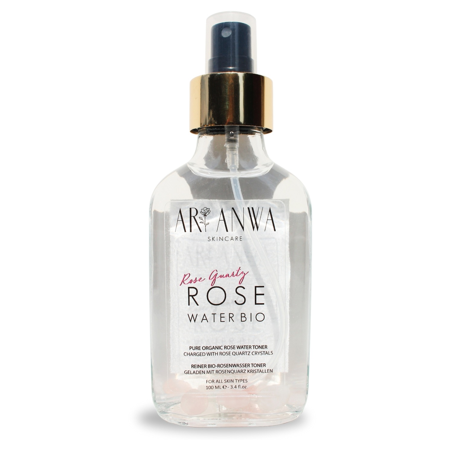 

Тоник для лица rosenquarz rosenwasser spray Ari Anwa Skincare, объем 100 мл