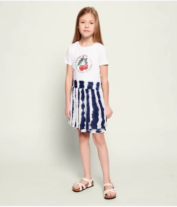 Футболка cropped fit Guess, белый — фото 2