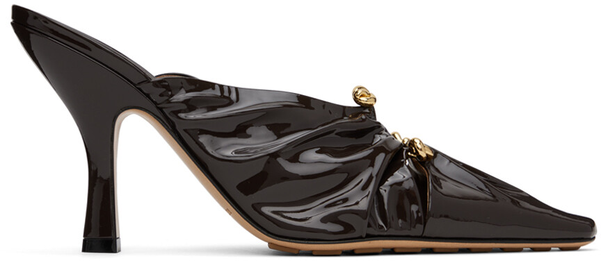 

Коричневые мюли Bottega Veneta Bunnie