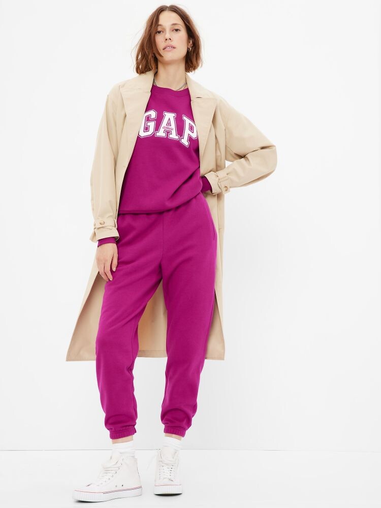 

Винтажные спортивные брюки с высокой посадкой Gap, фиолетовый