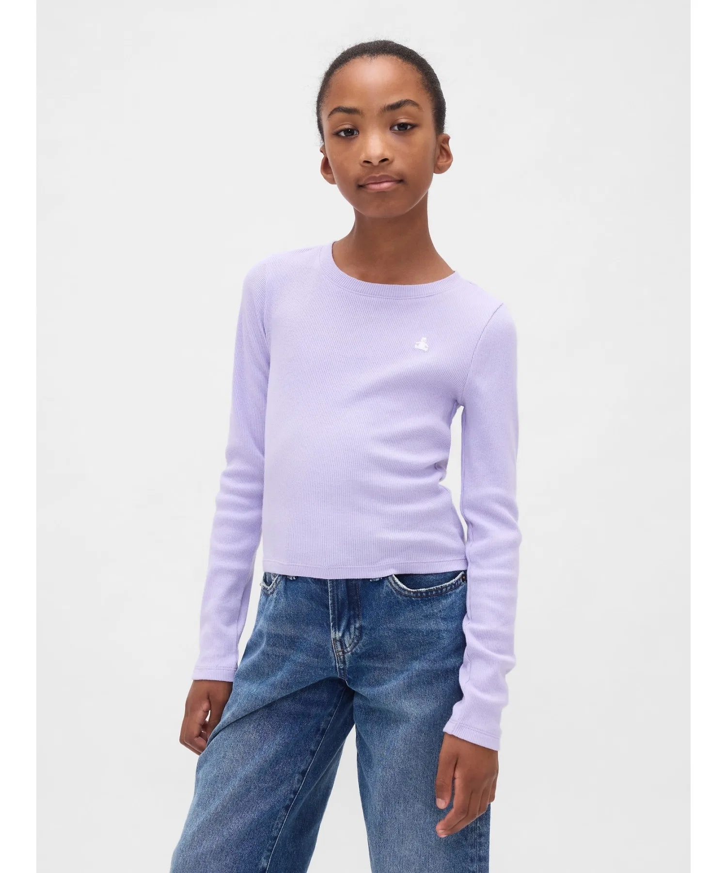 Детская футболка GAP с длинным рукавом и круглым вырезом
