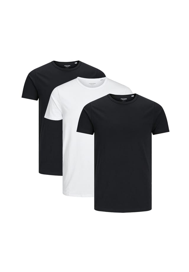 

Футболка 3 шт. в упаковке базовая Jack & Jones, черный