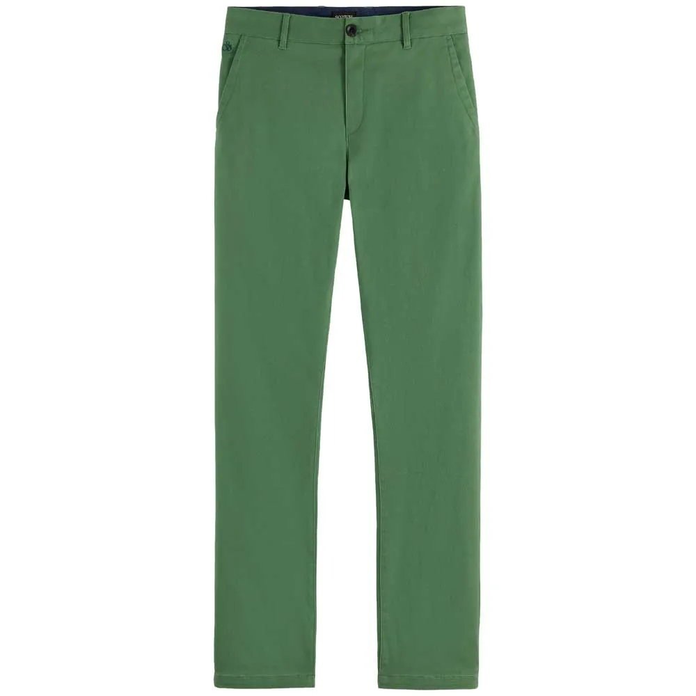 

Брюки Scotch & Soda Seasonal Core Mott chino, зеленый