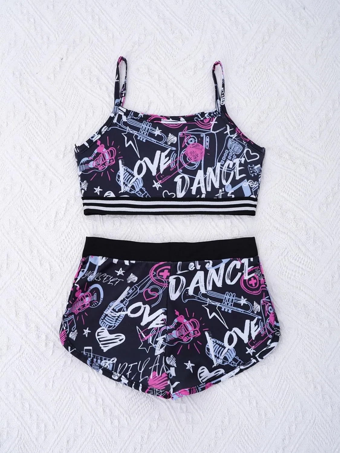 Детский спортивный костюм с вышивкой снежинка Alvivi, Black&Rose Red — фото 4