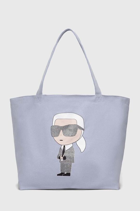 

Хлопковая сумочка Karl Lagerfeld, синий