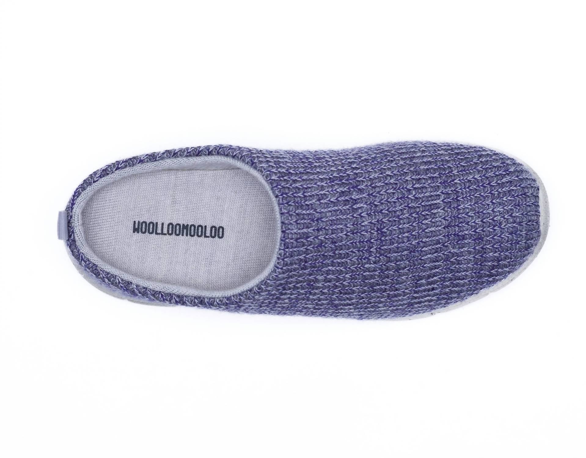Женские универсальные тапочки Mudgee Wool All Terrain в синем цвете WOOLLOOMOOLOO — фото 4
