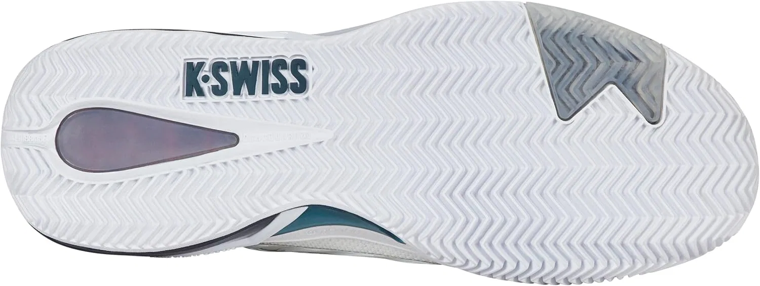 Кроссовки теннисные K-Swiss, белые/Stargazer/Neon Blaze — фото 4