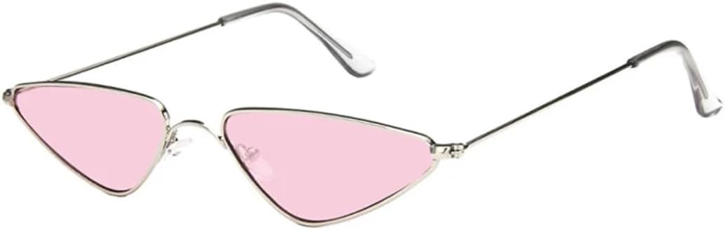 

Солнцезащитные очки с защитой от УФ-излучения UV400 | Маленькая оправа "кошачий глаз" с металлическим каркасом | Для женщин и мужчин, для занятий спортом на открытом воздухе и вождения DSVIGF, Silver-pink