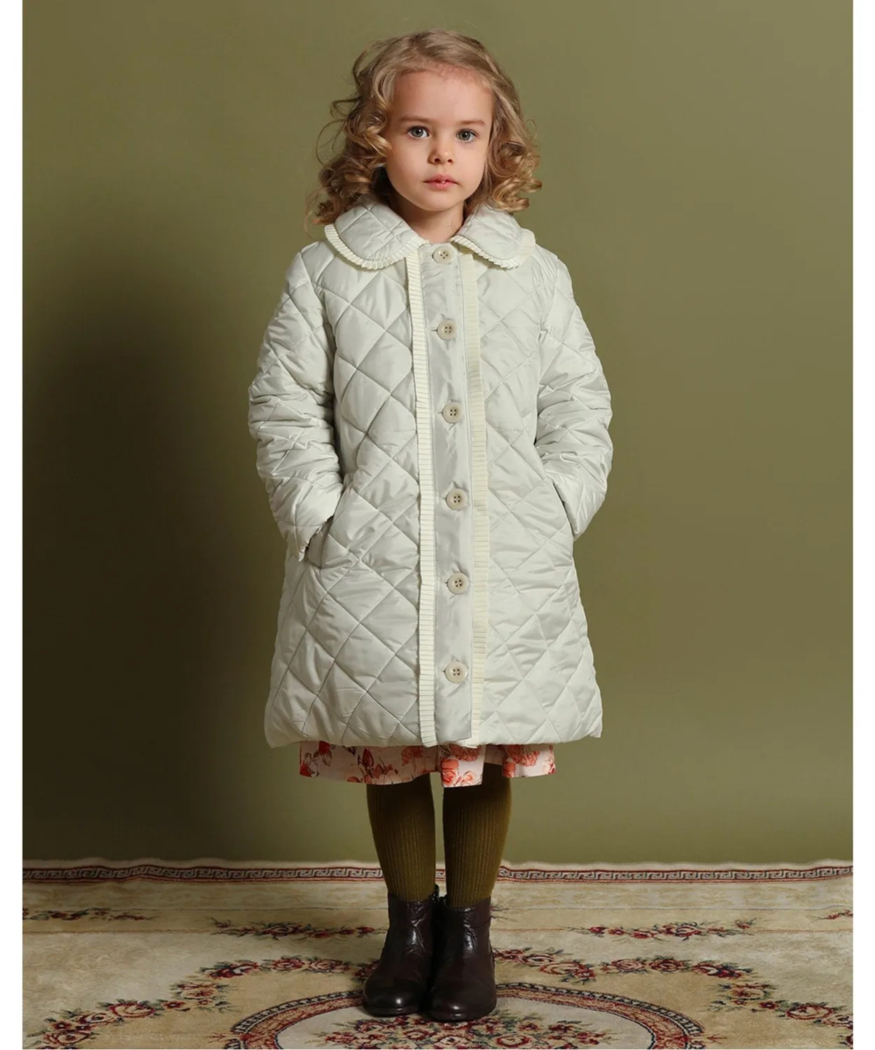 Куртка-пальто Milton Coat toitoitoi, длинная, стёганая, цвет слоновой кости — фото 2