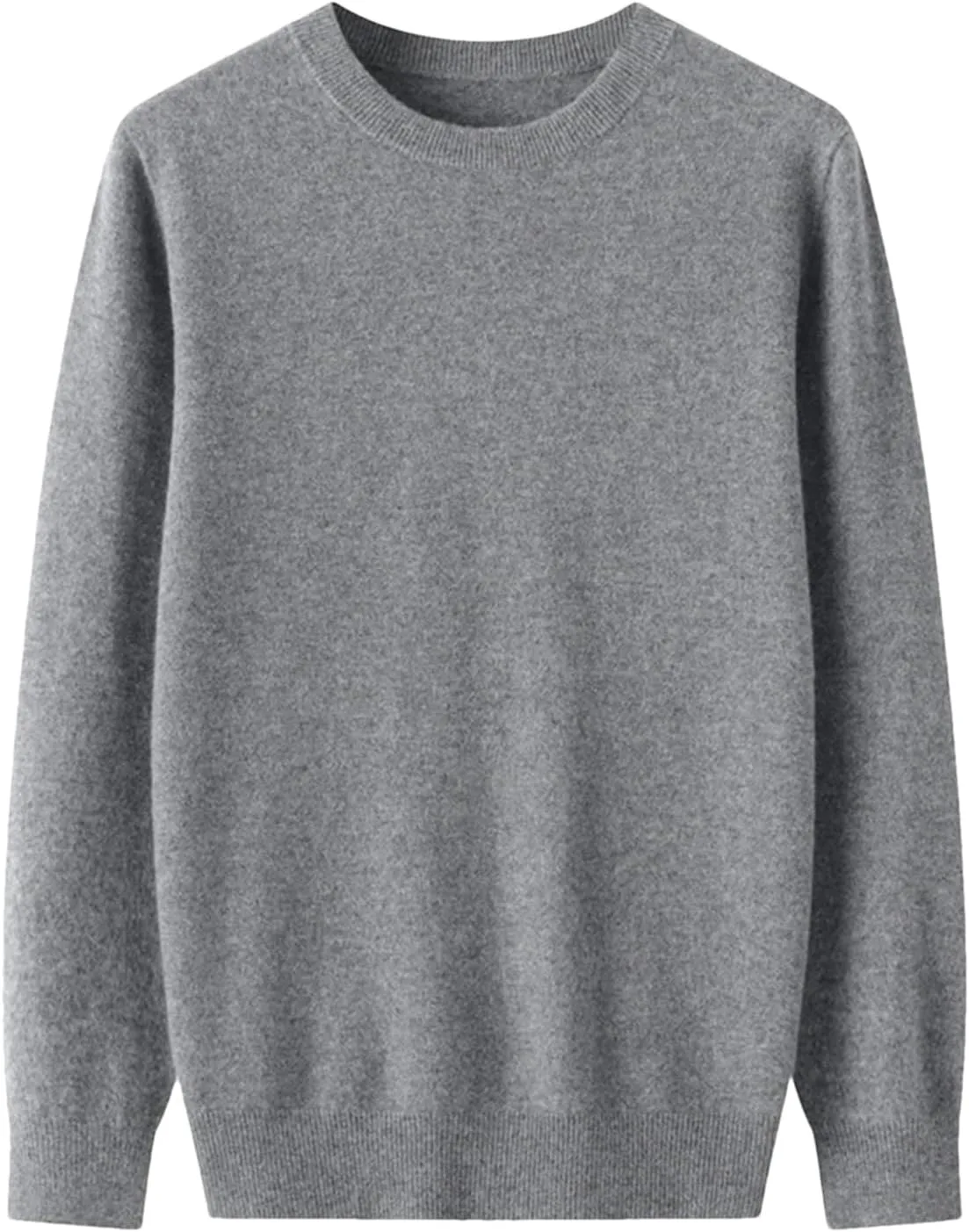 

Мужской шерстяной свитер с круглым вырезом, длинный рукав, однотонный ZouoYYii