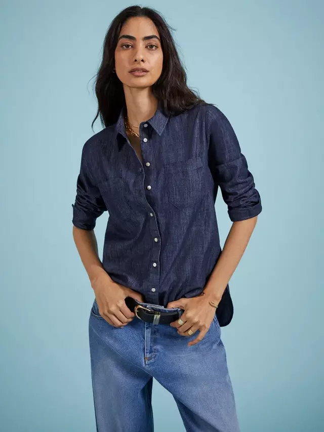 

Рубашка Baukjen Hattie Organic Cotton Denim, цвет indigo