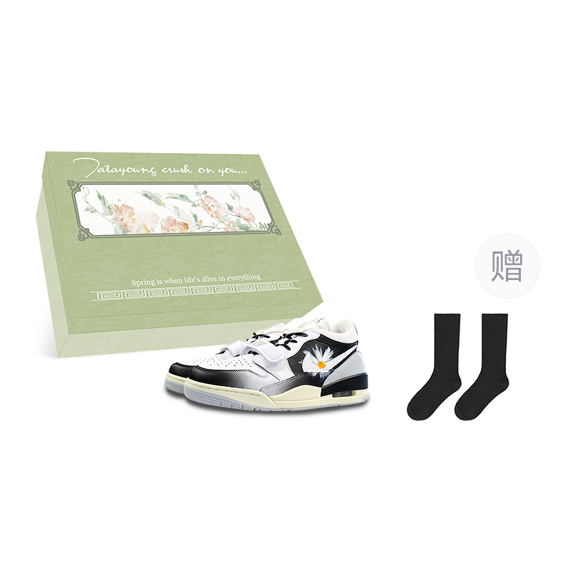 

Jordan Баскетбольные кроссовки Legacy 312 Low-Top Vintage, мужские, белые, черные
