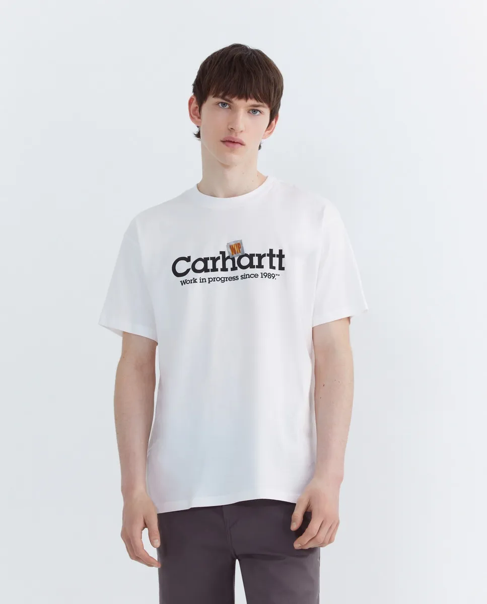 

Мужская футболка с надписью Label Script Carhartt WIP, белый