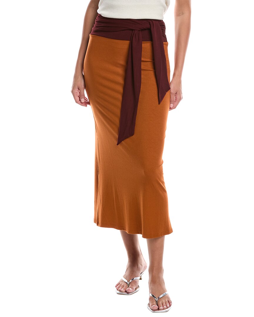 

Фемм Сосайети макси-юбка Femme Society, коричневый