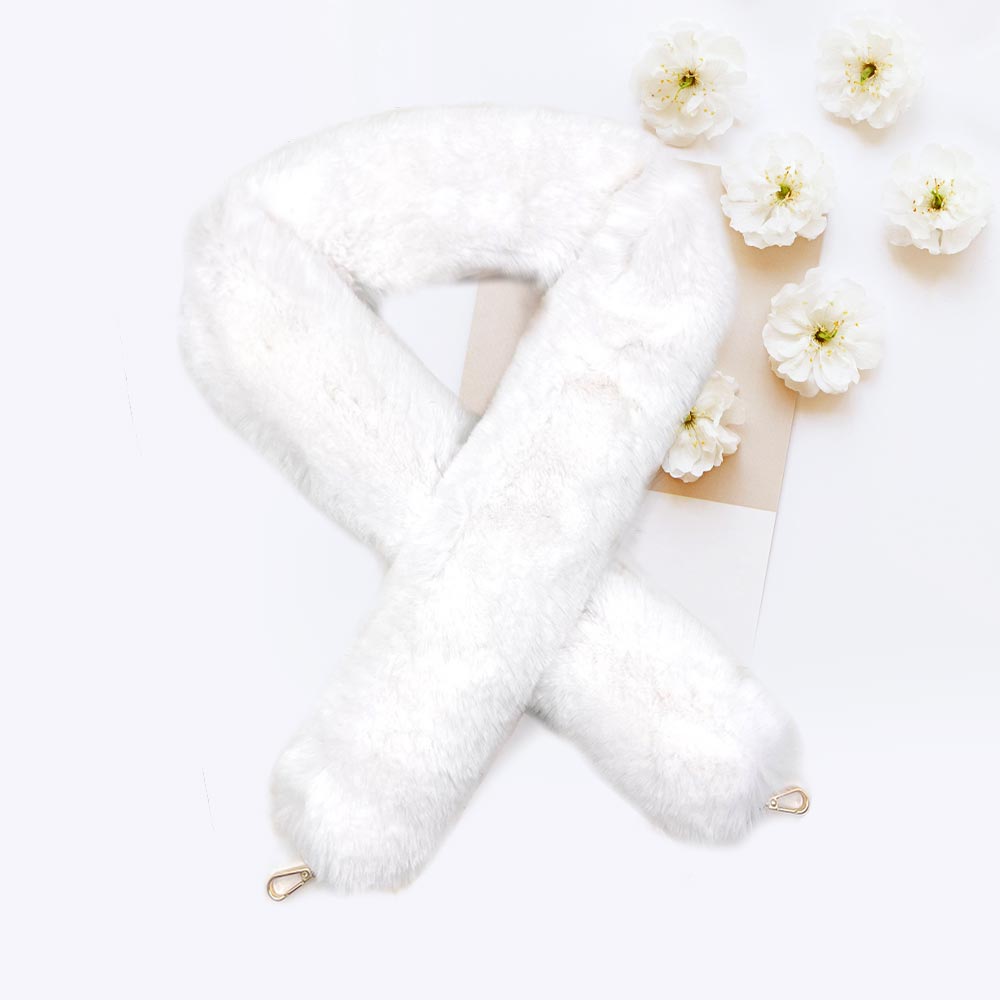 

Ремешок для сумки из искусственного меха FASHNZFAB, белый