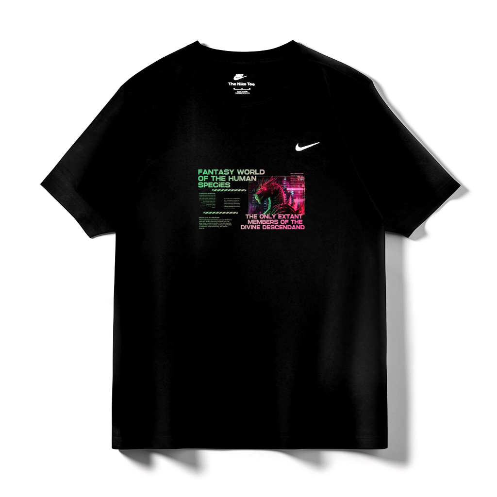 

Nike Спортивная футболка унисекс черная, Черный, Nike Спортивная футболка унисекс черная