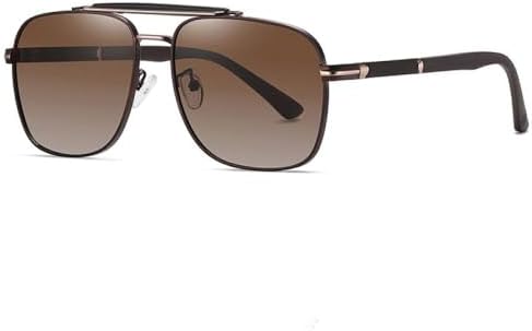 

Мужские солнцезащитные очки для женщин, солнцезащитные очки квадратной оправы, защита от УФ-излучения UV400, для вождения, рыбалки, плавания и пляжа MTZJH, 6320gold Tea