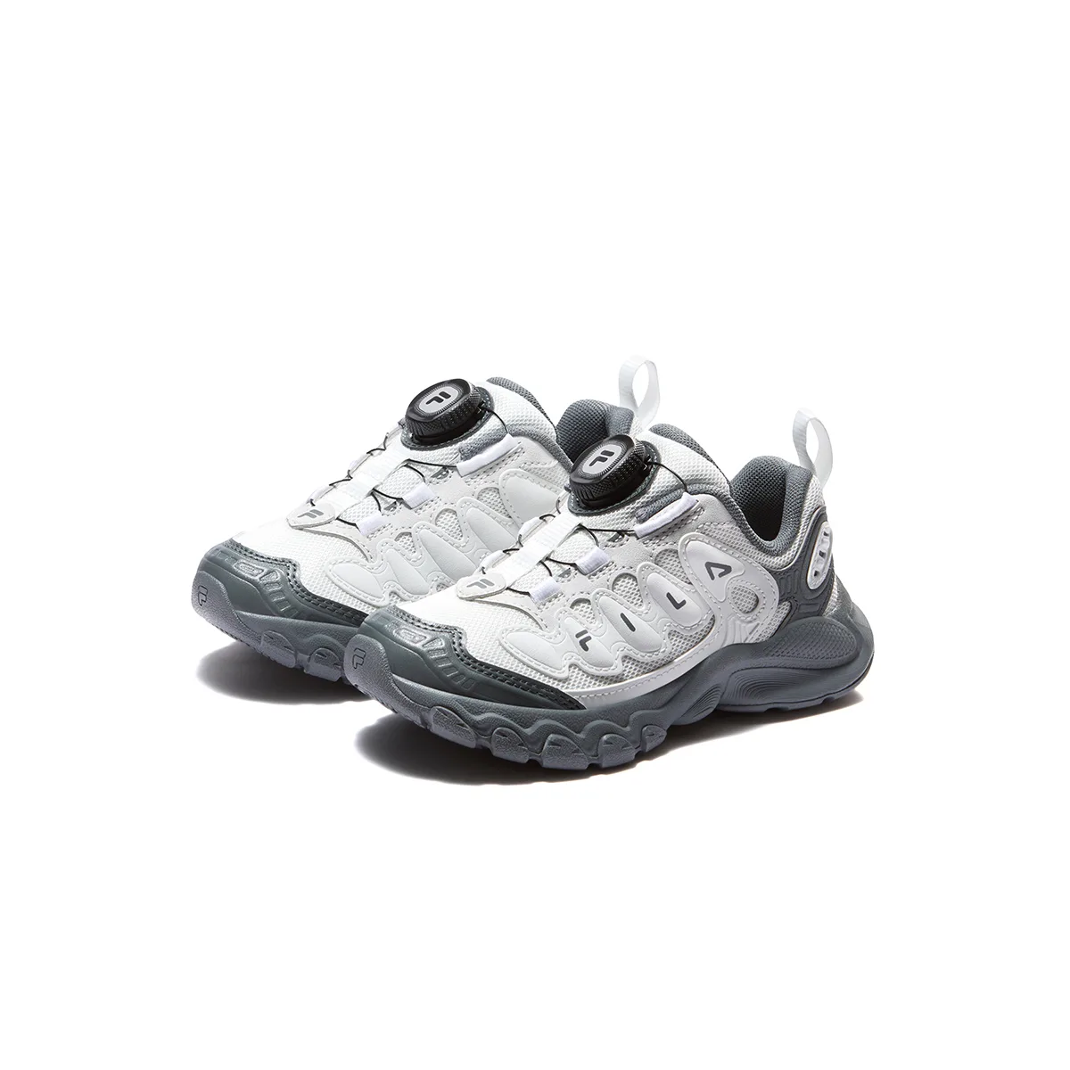 FILA Детские кроссовки Heritage FHT из синтетической кожи и текстиля с противоскользящей подошвой — фото 4