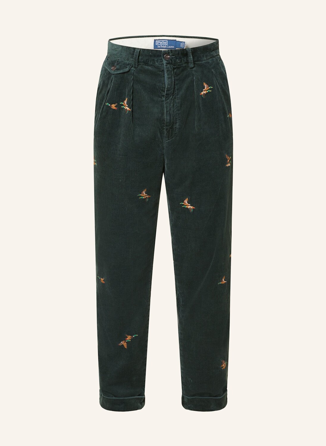 

Вельветовые брюки свободного кроя Polo Ralph Lauren, зеленый