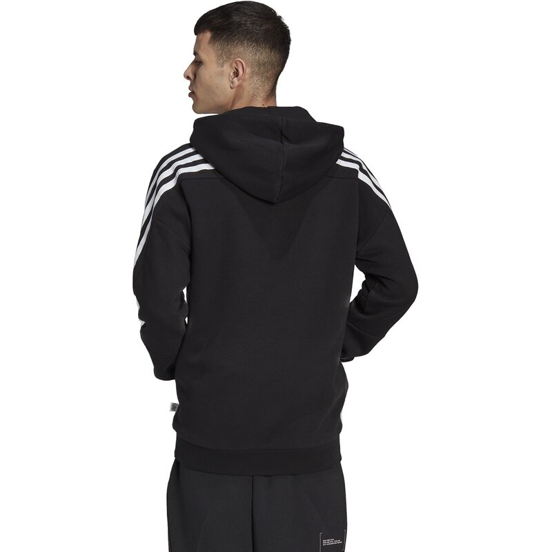 Hooded sweatshirt m fi wtr fz Adidas, черный — фото 3