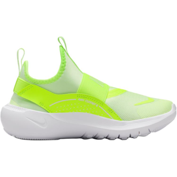 Nike Flex Runner 4 низкие детские беговые кроссовки yellow white kids' — фото 3