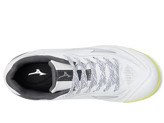 Кроссовки тренировочные Cushionrevo Diamond Jr Mizuno Kids, White/Safety Yellow — фото 3