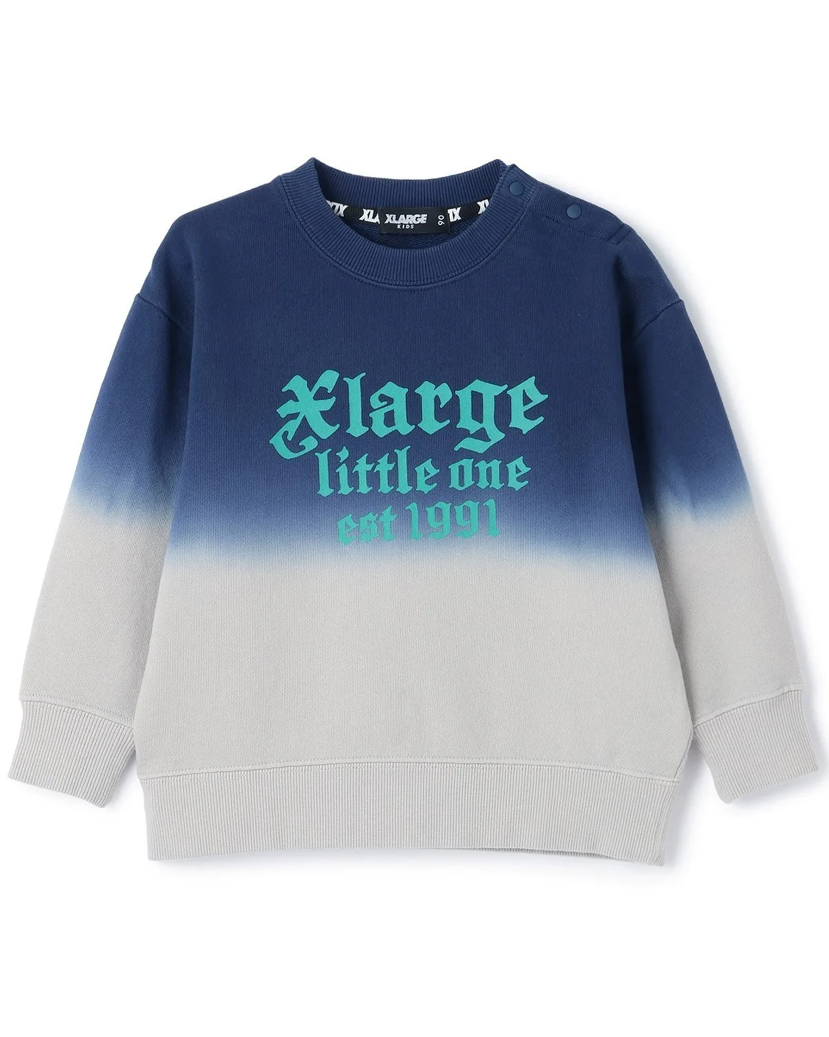 Толстовка с градиентным рисунком в технике тай-дай XLARGE KIDS, Navy blue