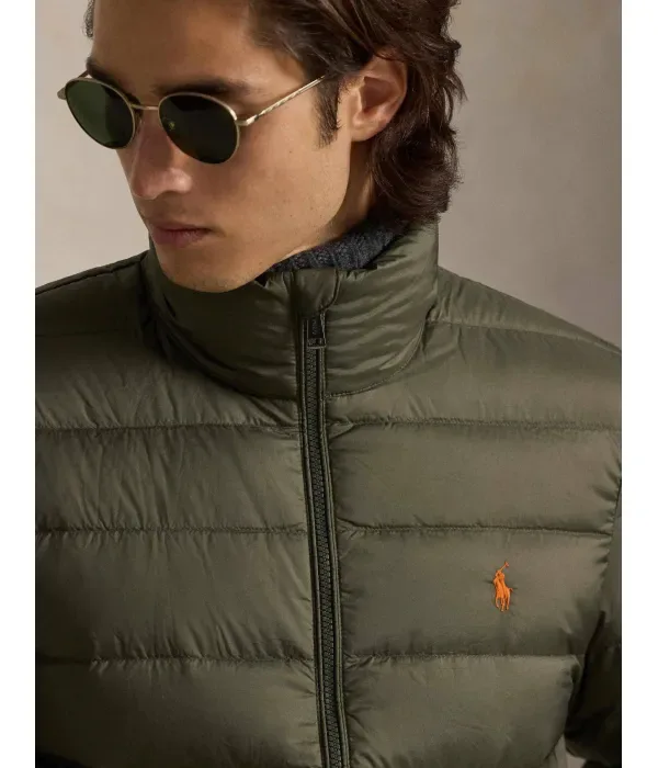 Пуховая куртка regular fit Polo Ralph Lauren, зеленый — фото 4