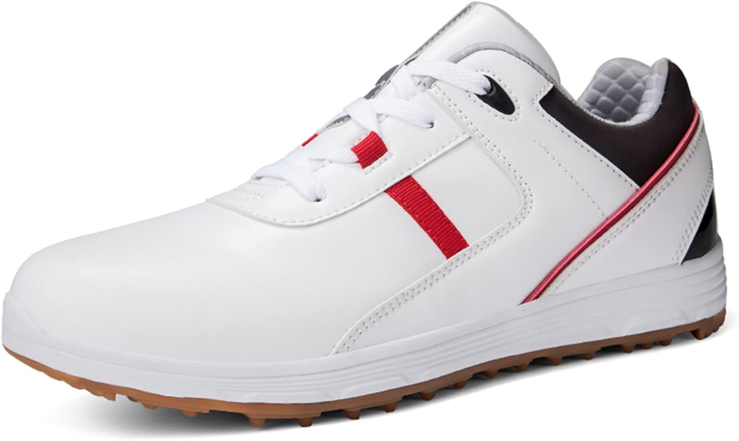 

Водонепроницаемые мужские гольф-туфли Cmadolrs, удобные дышащие кроссовки для гольфа, мужские кроссовки для тренировки в гольф, обувь для прогулок, белый/красный