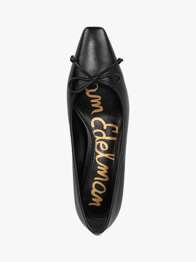 Кожаные туфли-лодочки Rinda на устойчивом каблуке Sam Edelman, Black — фото 4