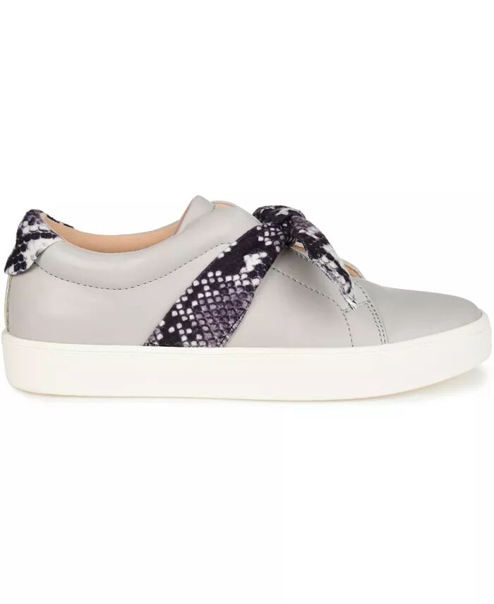 Женские кроссовки Abrina с бантом Slip On Journee Collection, серый — фото 2