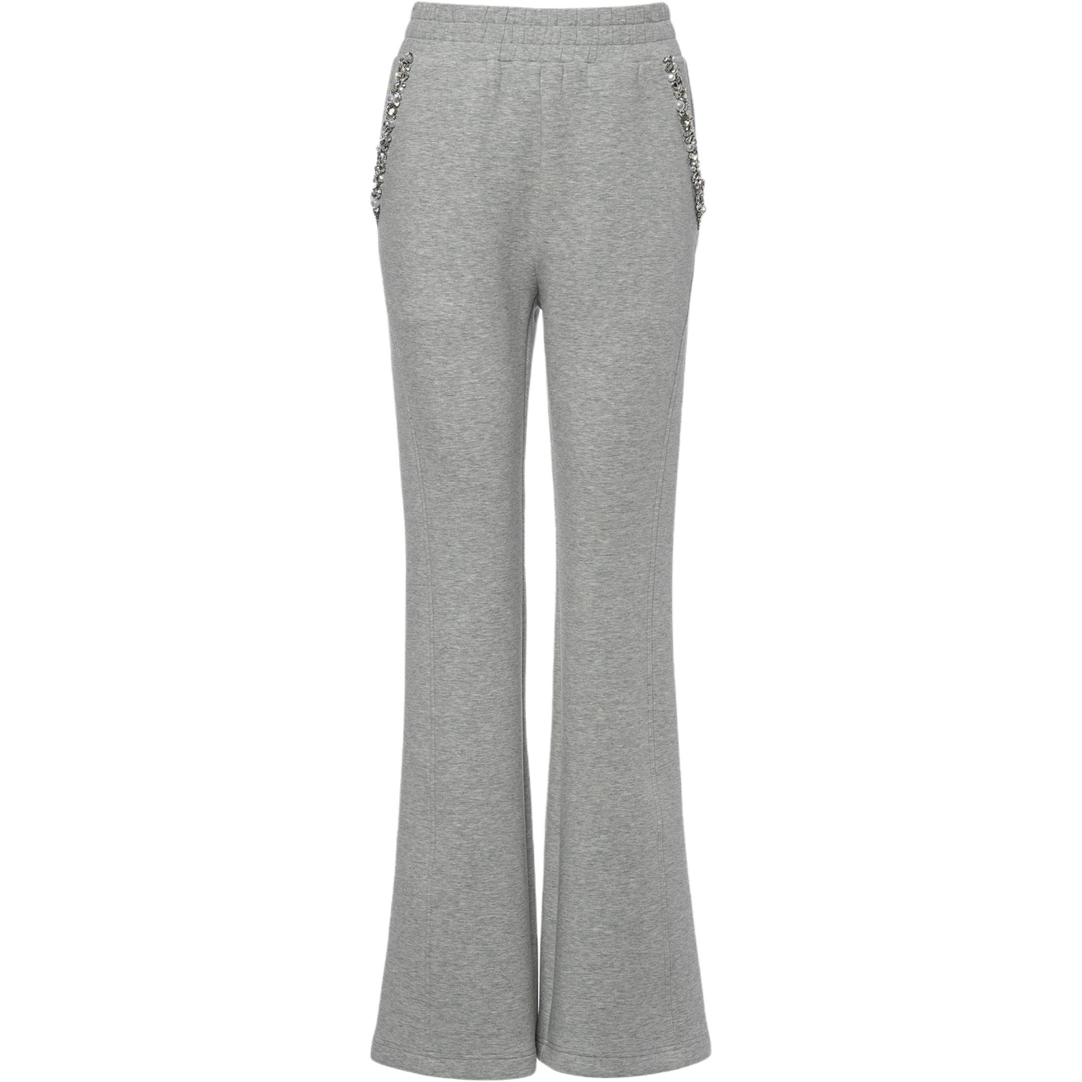 

Женские повседневные брюки fw25 PINKO, светло-серый