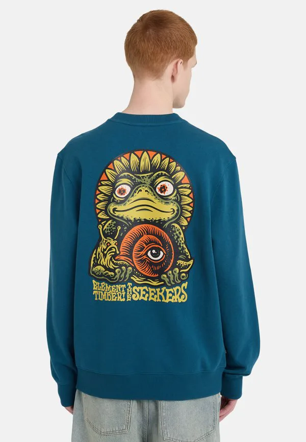 

Толстовка с изображением лягушки тимбера Element, Mallard Blue, Синий, Толстовка с изображением лягушки тимбера Element, Mallard Blue