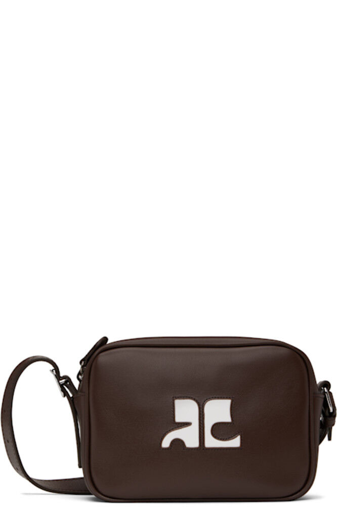 

Сумка Brown Reedition Leather Camera Bag Courrèges