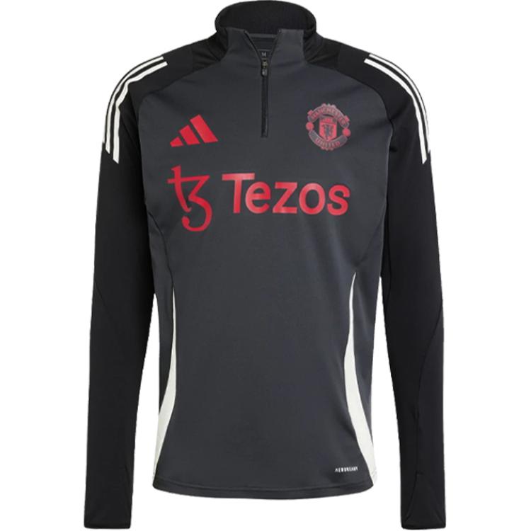 Adidas Футболка Manchester United мужская черная серая — фото 3