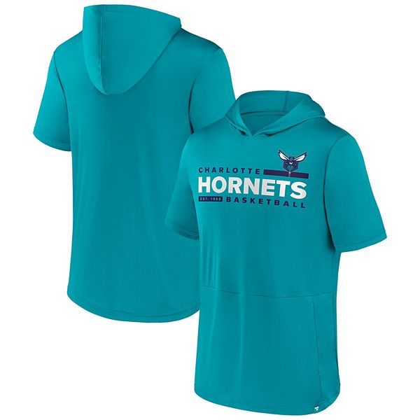 

Мужская футболка с капюшоном fanatics branded teal charlotte hornets possession Unbranded