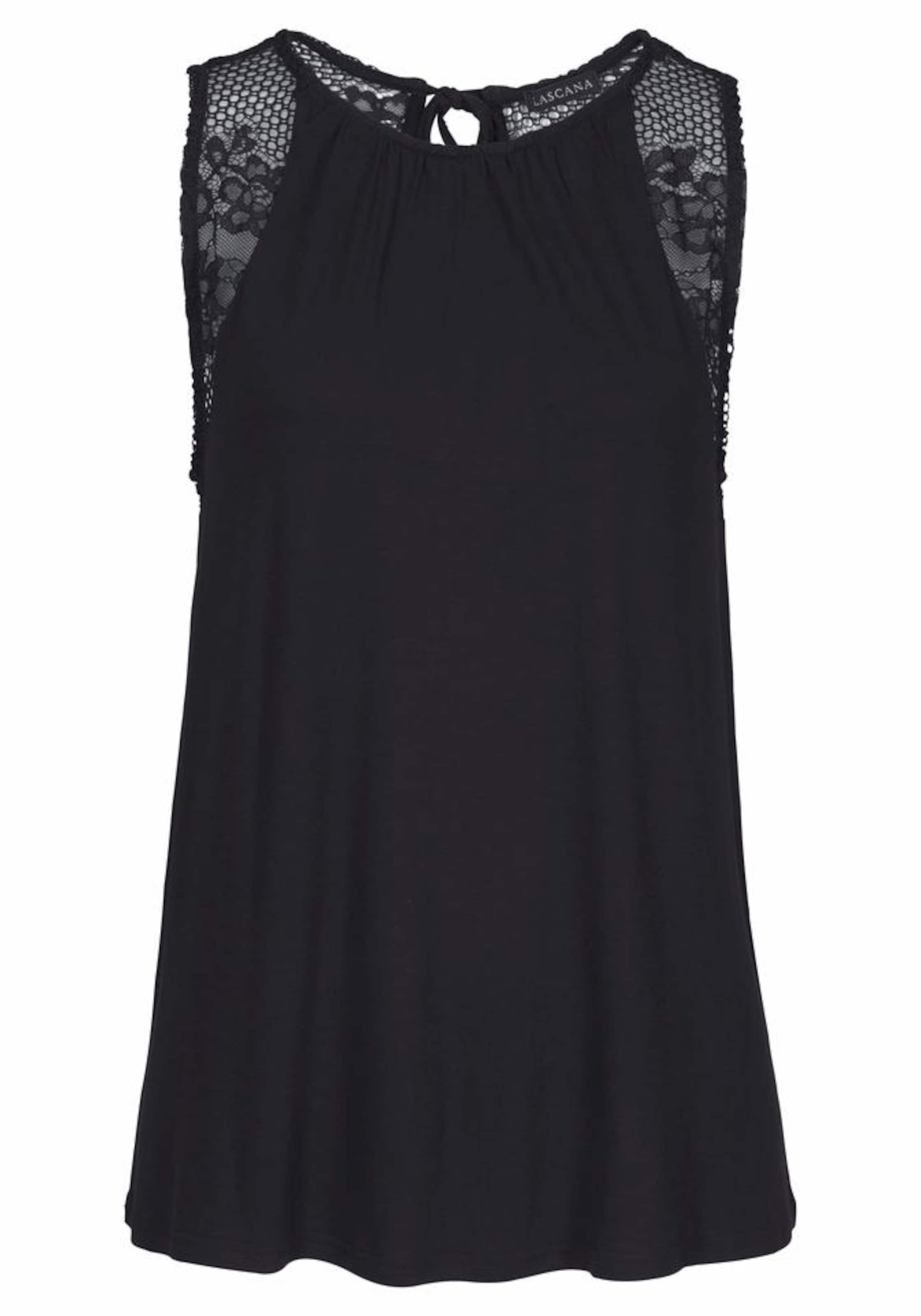 

LASCANA Топ в черном цвете