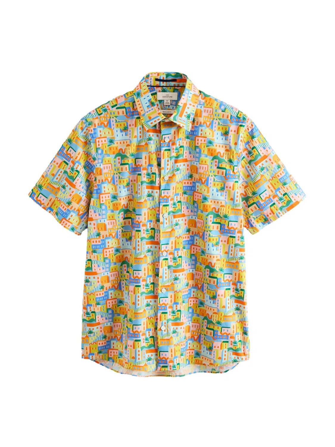 Рубашка Next Regular fit Button Up Shirt Signature, мультиколор