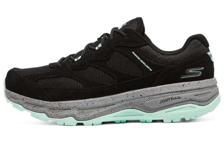

Кроссовки женские низкие черные/мятно-зеленые Skechers