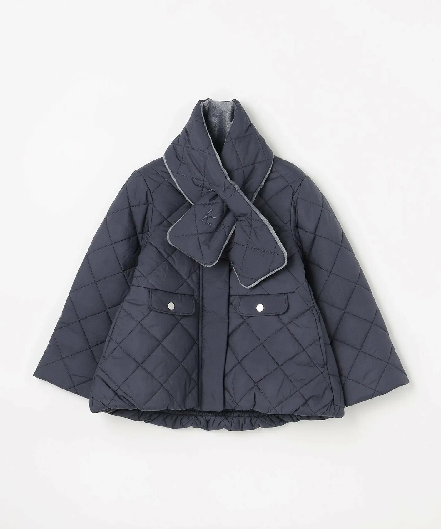 Куртка [110-140 см] Стеганая верхняя одежда со шарфом Kids Suite, Navy [075] — фото 4