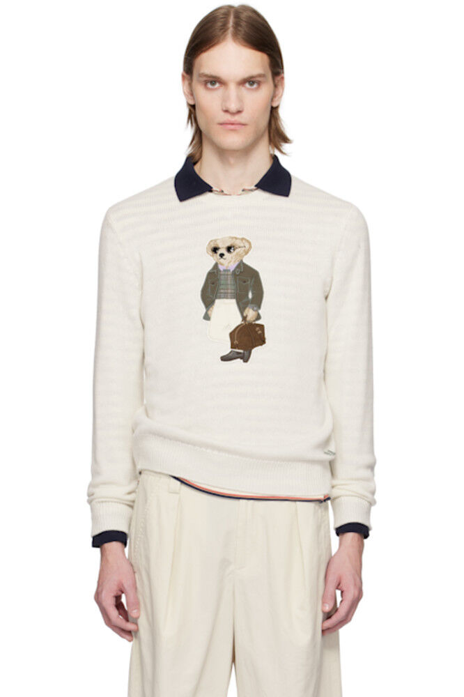 

Кашемировый свитер Polo Bear Off-White Ralph Lauren Purple Label