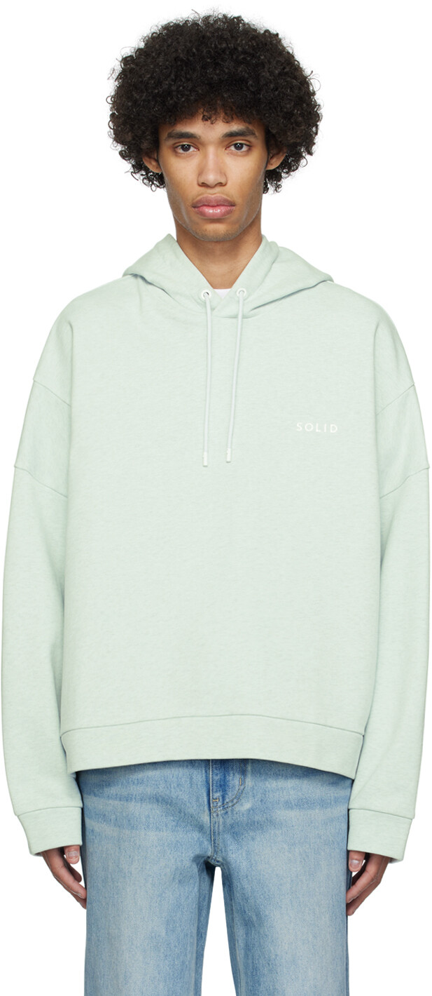 

Зеленый худи на шнурке Solid Homme