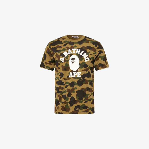 

Футболка A Bathing Ape с принтом, зеленый