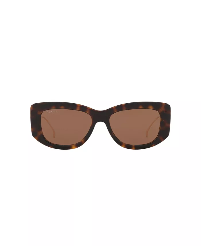 Женские прямоугольные солнцезащитные очки, GG1566S GC002272 Gucci, коричневый — фото 2