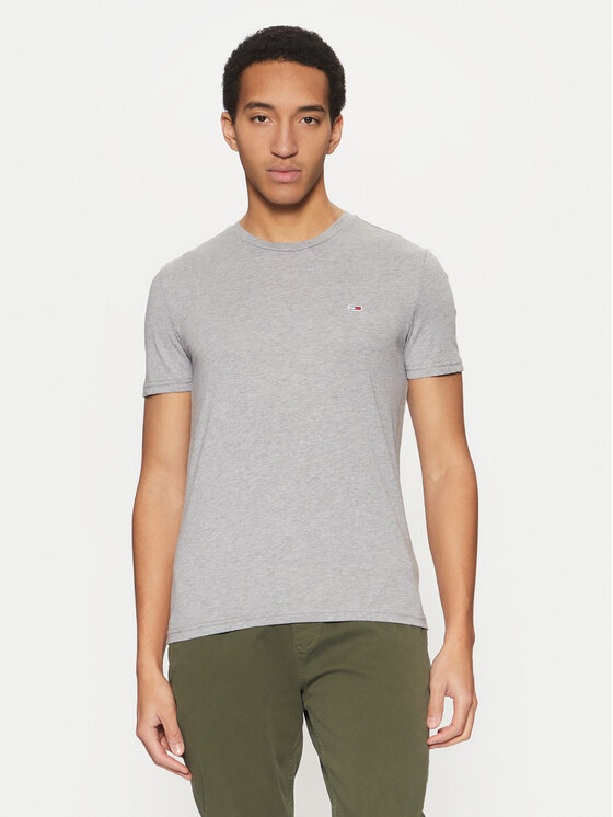 

Облегающая футболка Jaspe DM0DM20363 Tommy Jeans, серый