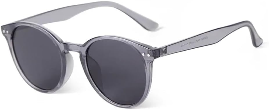 

Круглые солнцезащитные очки для женщин и мужчин, прозрачные, серые, с заклепками, синие линзы, защита от УФ-излучения UV400, для бега на открытом воздухе, занятий спортом и путешествий UYPTK, C3